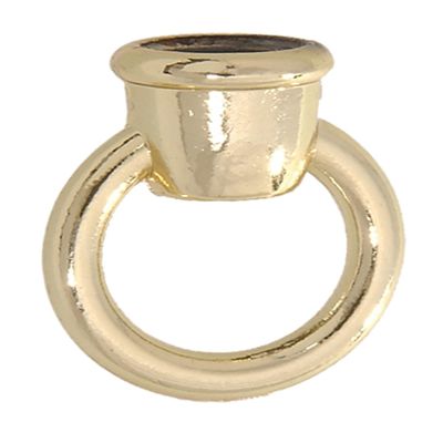 B&P Lamp 1 1/4" Ht. Die Cast Zinc Loop W/Brass Finish