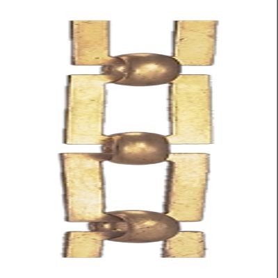 B&P Lamp Solid Brass Rectangular-Shape Chain, Ft.