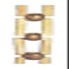 B&P Lamp Solid Brass Rectangular-Shape Chain, Ft. view 1
