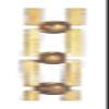 B&P Lamp Solid Brass Rectangular-Shape Chain, Ft. view 2