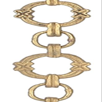 B&P Lamp Unfinished Brass Light Duty, Classical Style Oval Shape Chain, Ft.