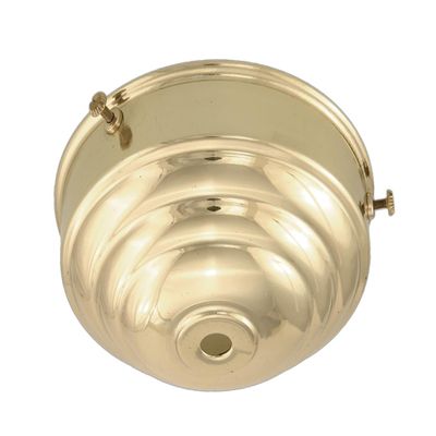 B&P Lamp 4" Fitter, Brass Deco Style Shade Holder