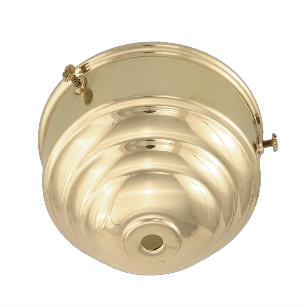 B&P Lamp 4" Fitter, Brass Deco Style Shade Holder