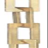 B&P Lamp Arts & Crafts Style Chain, Hand Made - Solid Brass, Ft. view 1