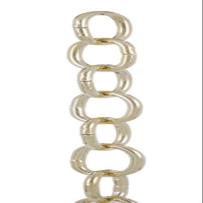 B&P Lamp Heavy Duty, Brass Plated Steel Oval Lamp Chain - 3 Foot Length