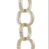 B&P Lamp Heavy Duty, Brass Plated Steel Oval Lamp Chain - 3 Foot Length view 3