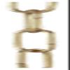B&P Lamp Brass Plated, Heavy Duty Straight-Sided Chain, 3 Ft. Length view 1