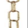 B&P Lamp Brass Plated, Heavy Duty Straight-Sided Chain, 3 Ft. Length view 2