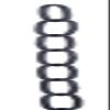 B&P Lamp Satin Black Oval Steel Chain, 3 Ft. Length view 3