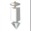 B&P Lamp 5" (125mm) Plain Crystal Spear view 1