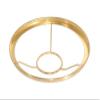 B&P Lamp 10" Fitter Shade Ring Holder for No. 2 Size Brass Plated Oil or Kerosene Lamp Burners view 2