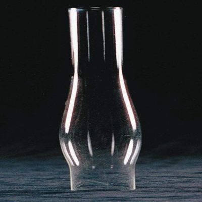 B&P Lamp 1 5/8 Inch by 6 1/2 Inch Clear Glass Lamp Chimney for Vintage and Antique Style Lighting