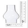 B&P Lamp SMALL 2 1/8 Inch Base by 6 1/2 Inch Tall Clear Glass Chimney for Oil Lamps and Antique Style Lighting view 1