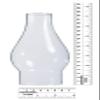 B&P Lamp 2 1/2 Inch Base by 7 1/2 Inch Tall Clear Oil and Kerosene Lamp Chimney view 2