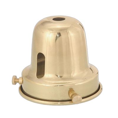 B&P Lamp 2 1/4" Fitter, Bell-Type Shade Holder, Polished & Lacq.