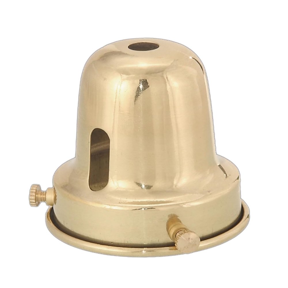 B&P Lamp 2 1/4" Fitter, Bell-Type Shade Holder, Polished & Lacq.