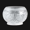 B&P Lamp 5" Lip Fit, Satin Shade, Victorian Cut view 2