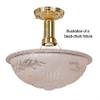 B&P Lamp Spun Brass Bead-Chain Shade Holder, Polished & Lacq. view 4