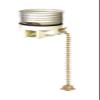 B&P Lamp Porcelain Pull-Chain Socket Interior, Polished & Lacq. Brass Finish Chain view 1