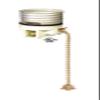 B&P Lamp Porcelain Pull-Chain Socket Interior, Polished & Lacq. Brass Finish Chain view 2