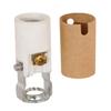 B&P Lamp 2 Inch Height, High Heat, Keyless Porcelain Candelabra E12 Socket, Tapped 1/8 IP view 1