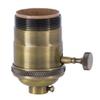 B&P Lamp 3-Way Heavy Duty, Turned Brass Socket, Antique Brass Finish view 1