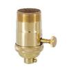 B&P Lamp 3-Way Heavy Duty, Turned Brass Socket, Nickel Finish view 2