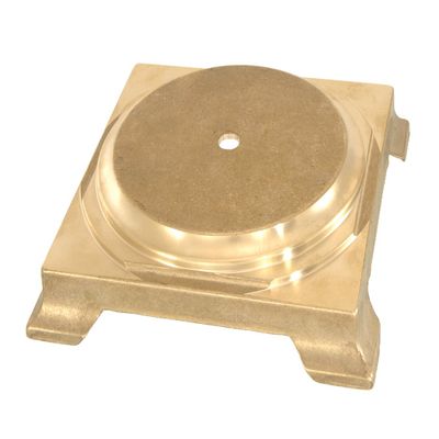 B&P Lamp 1 1/2" Ht. Brass Footed Base with 4 7/16" Top Dia.