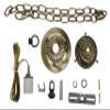 B&P Lamp Holder Kit for 3 1/4" Fitter Shades, Antique Brass Finish view 1