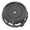 B&P Lamp 4 1/2 Inch Top Inset Diameter Oriental Wooden Base, Waxed Black Finish view 1