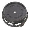 B&P Lamp 4 1/2 Inch Top Inset Diameter Oriental Wooden Base, Waxed Black Finish view 2