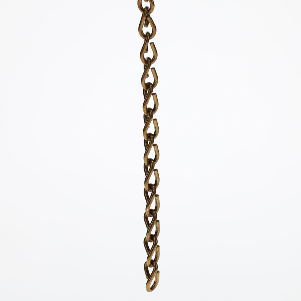B&P Lamp #16 Brass Double Jack Chain, Foot