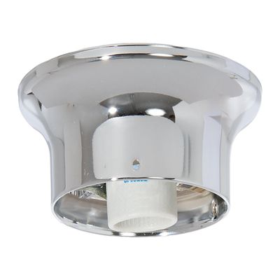 B&P Lamp Wired Fixture Holder, 4" Fitter, Nickel Finish