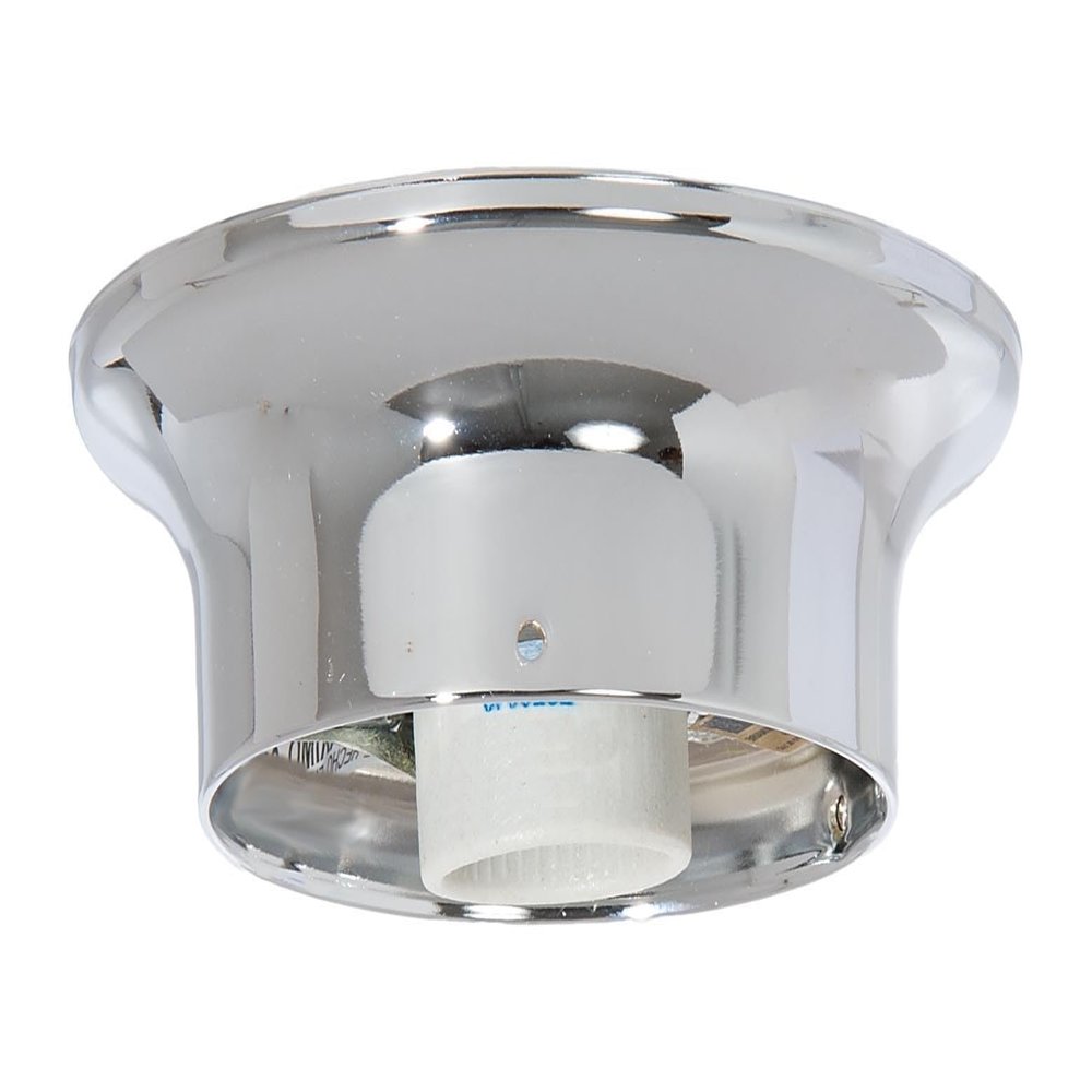 B&P Lamp Wired Fixture Holder, 4" Fitter, Nickel Finish