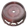 B&P Lamp 6 Inch Top Inset Diameter Oriental Wooden Base, Waxed Rosewood Finish view 1