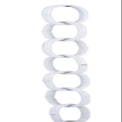 B&P Lamp Steel Decorative Chain W/White Finish, 3 Ft. Length