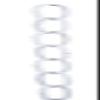 B&P Lamp Steel Decorative Chain W/White Finish, 3 Ft. Length view 1