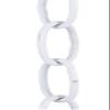 B&P Lamp Steel Decorative Chain W/White Finish, 3 Ft. Length view 2