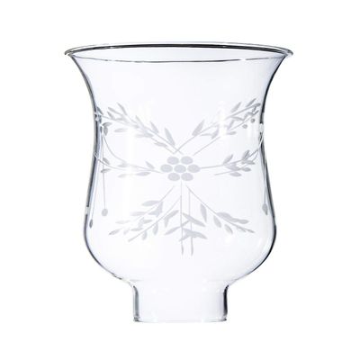 B&P Lamp 1 5/8 Inch by 6 1/2 Inch Cut Flower Hurricane Shade