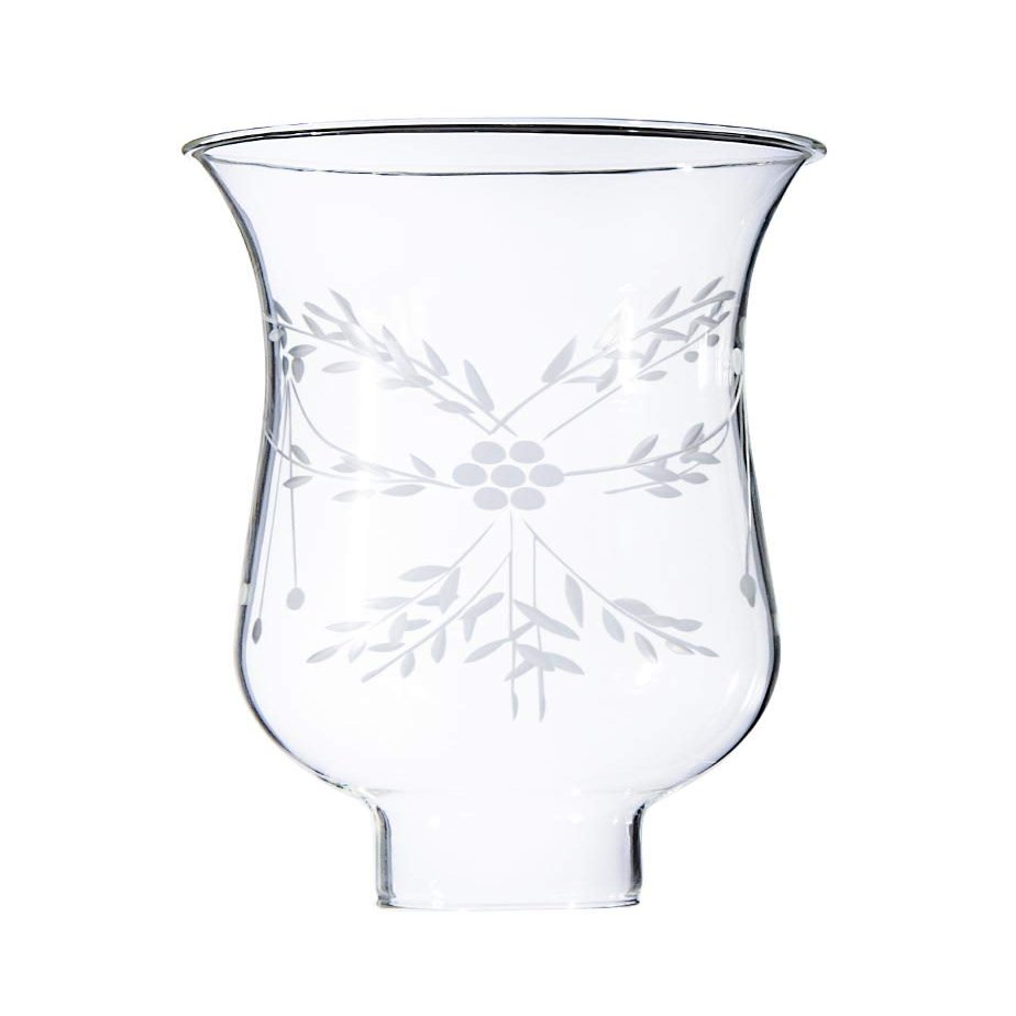 B&P Lamp 1 5/8 Inch by 6 1/2 Inch Cut Flower Hurricane Shade