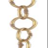 B&P Lamp Antique Finish Brass, Light Duty, Oval Shape Chain, Ft. view 2