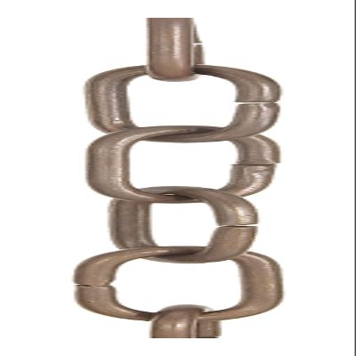 B&P Lamp Antique Finish Brass, Straight Side Oval Chain, Ft.