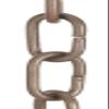 B&P Lamp Antique Finish Brass, Straight Side Oval Chain, Ft. view 2