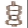 B&P Lamp Antique Finish Brass, Straight Side Oval Chain, Ft. view 3