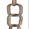 B&P Lamp Antique Finish Brass, Straight Side Oval Chain, Ft. view 4