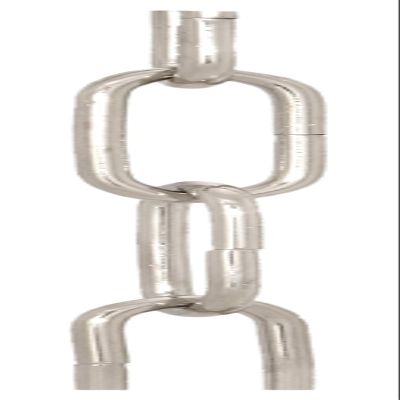 B&P Lamp Nickel Plated, Heavy Duty Straight-Sided Chain, 3 Ft. Length