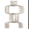 B&P Lamp Nickel Plated, Heavy Duty Straight-Sided Chain, 3 Ft. Length view 1