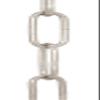 B&P Lamp Nickel Plated, Heavy Duty Straight-Sided Chain, 3 Ft. Length view 2