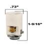 B&P Lamp Keyless Porcelain Candle Socket, 1-9/16 Inch Height view 2