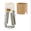 B&P Lamp Keyless Porcelain Adjustable Candelabra Candle Socket, Adjusts from 3-3/8 Inches to 4-11/16 Inches view 1